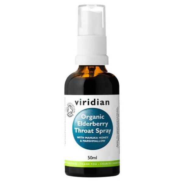 Viridian Organic Elderberry Throat Spray 1s