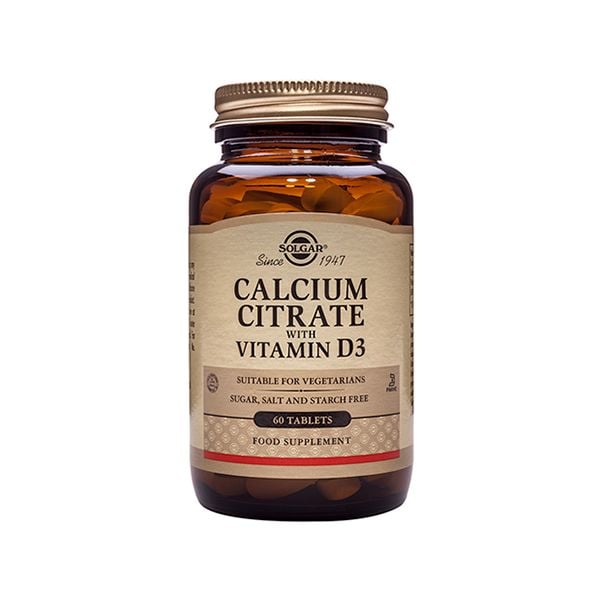 Solgar Calcium Citrate With Vitamin D3 60s