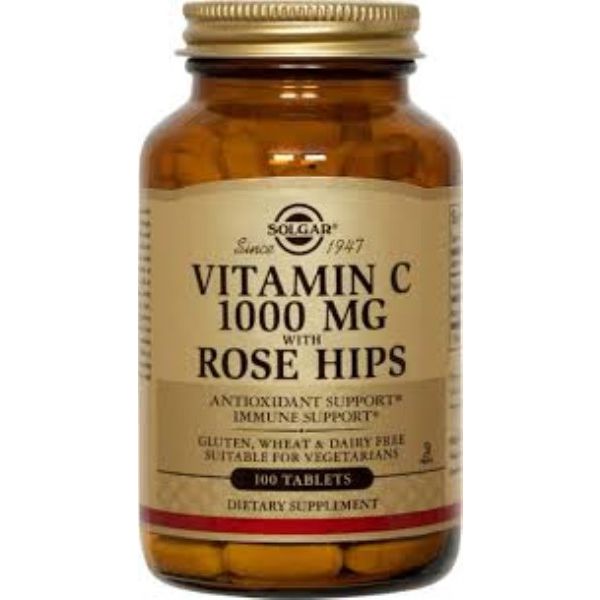 Solgar Vitamin C 1000mg With Rose Hips 100s
