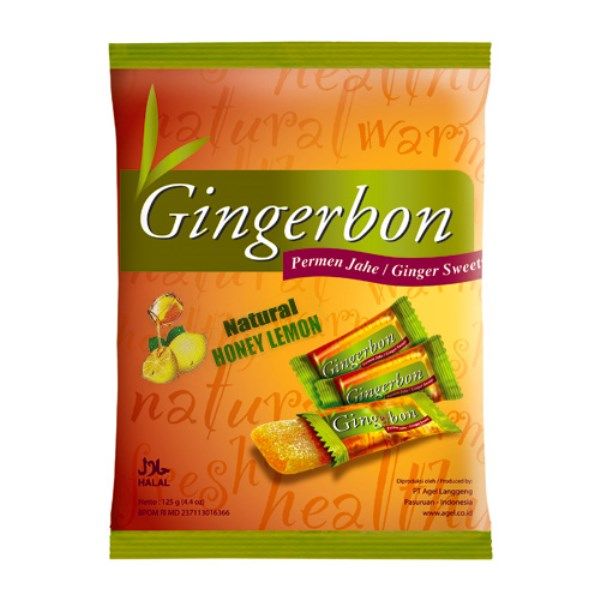 Ginger Sweets Honey Lemon 125g