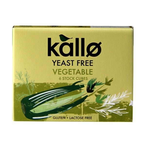 Kallo - Stock Cubes Vegetable Yeast Free 66g