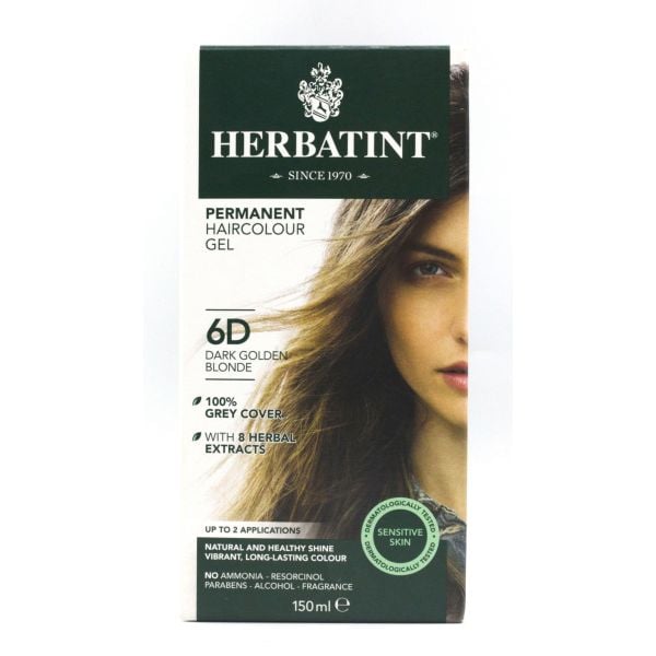Herbatint - Hair Colour Dark Golden Blonde 6D 150ml