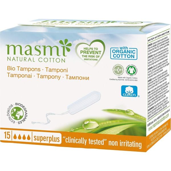 Masmi - Organic Cotton Tampons Super Plus 15s