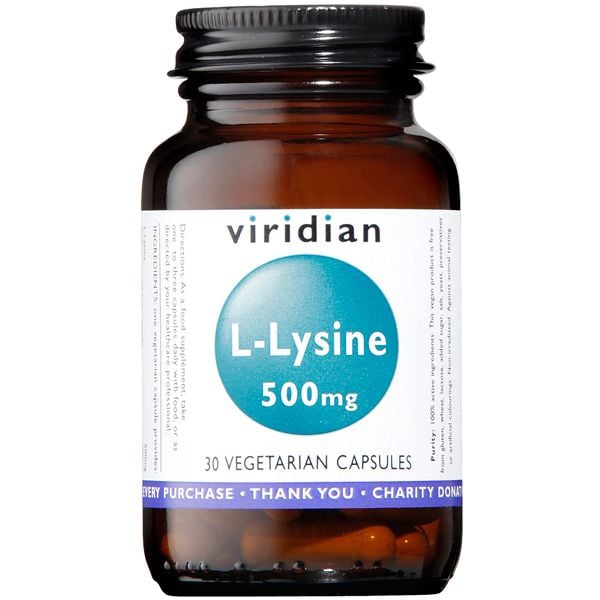 Viridian - L-Lysine 500mg 30s