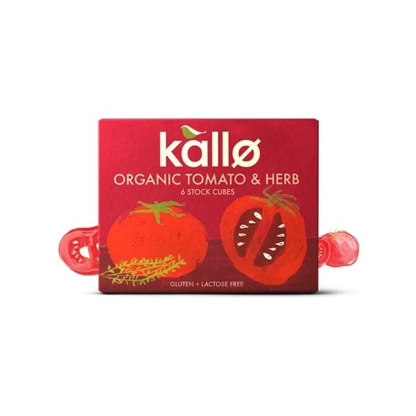 Kallo - Stock Cubes Tomato & Herb Gluten Free 66g