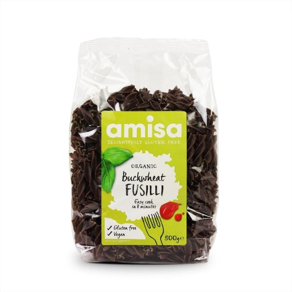 #Amisa - Fusilli Pasta Pure Buckwheat Organic Gluten Free 500g