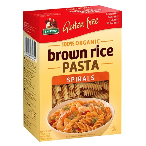 San Remo - Fusilli Brown Rice Gluten Free 250g