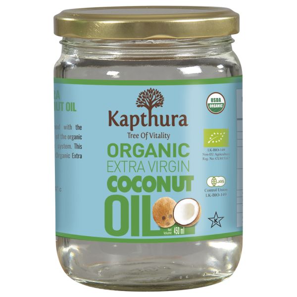 Kapthura Organic Extra Virgin Coconut Oil 450ml