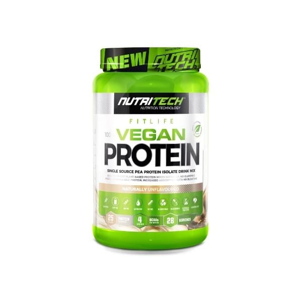 Nutritech 100% Vegan Protein Naturally Unflavoured 908g