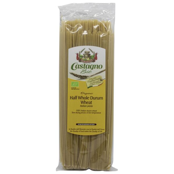 Castagno Organic Half Whole Durum Italian Wheat Pasta Spaghetti 500g
