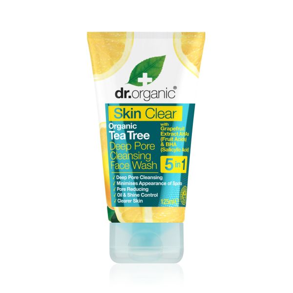 #Dr Organic - Skin Clear Deep Pore Face Wash 125ml