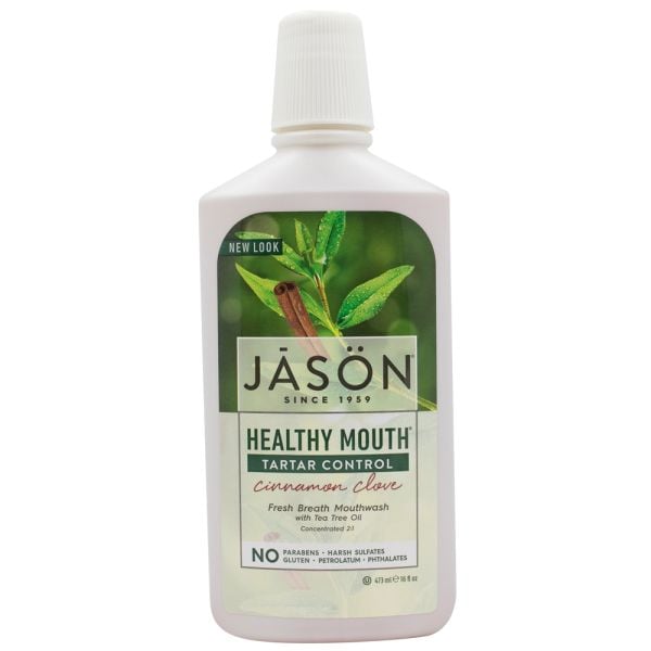 Jason Healthy Mouth Tartar Control Cinnamon Clove Mouthwash