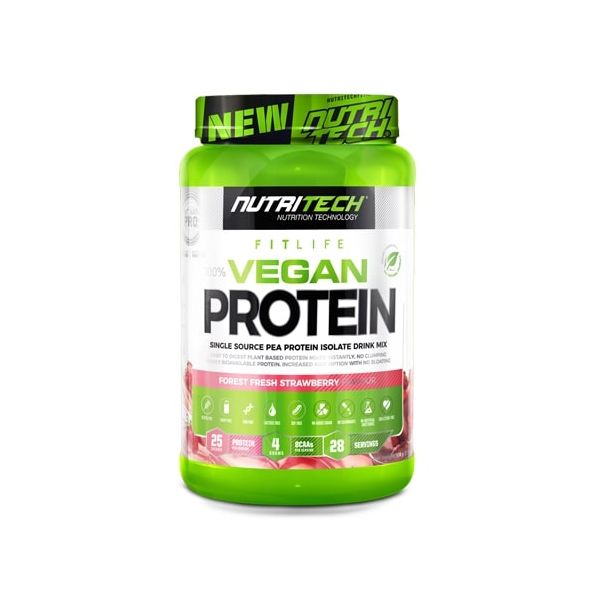 Nutritech 100% Vegan Protein Forest Fresh Strawberry 908g