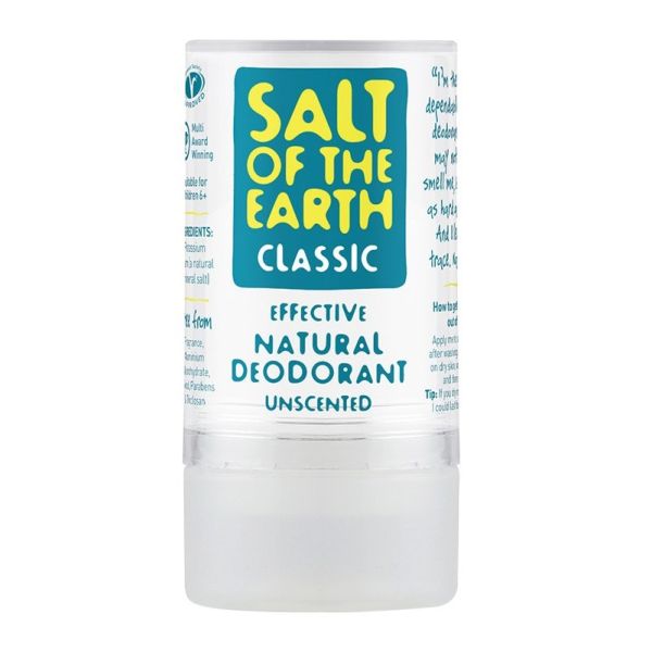Salt of The Earth - Crystal Classic Deodorant Stone Uncented 90g