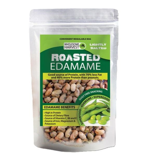 Wholesome Harvest - Edamame Beans Roasted & Salted 200g
