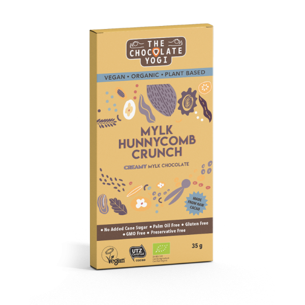 The Chocolate Yogi - Mylk Chocolate Hunnycomb Crunch 35g
