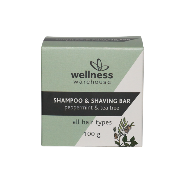Wellness - Shampoo & Shaving Bar Peppermint & Tea Tree 100g