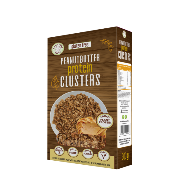 Wholesome Earth - Cereal Clusters Peanut Butter Protein Gluten Free 300g