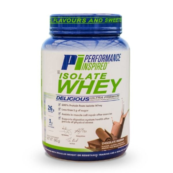 Performance Inspired Nutrition - Isolate Whey Chocolate Added Glutamine 960g