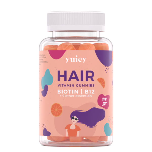 yuicy - Hair Glow Biotin/B12 Gummies 60s