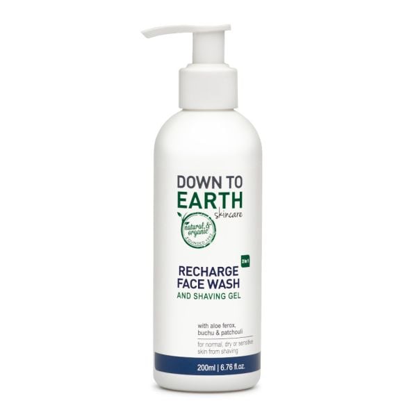 Down to Earth - Recharge Face Wash & Shave 200ml