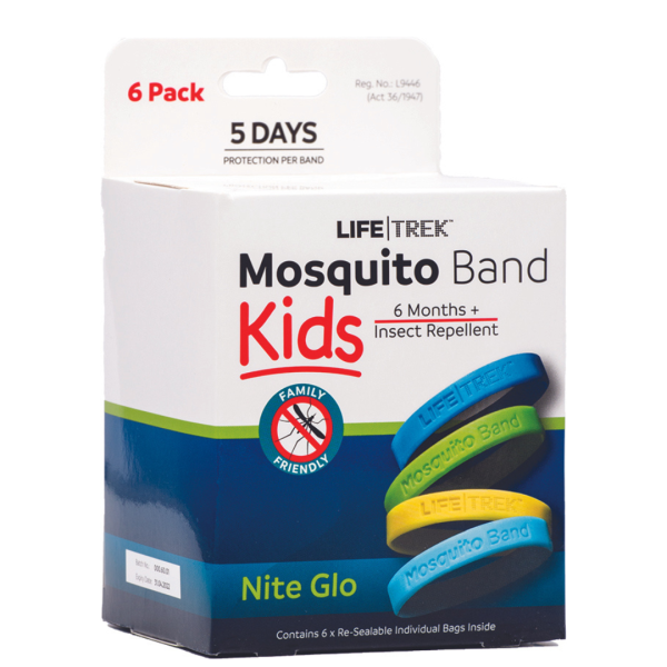 Lifetrek - Kids Mosquito Band Nite Glo 6pk