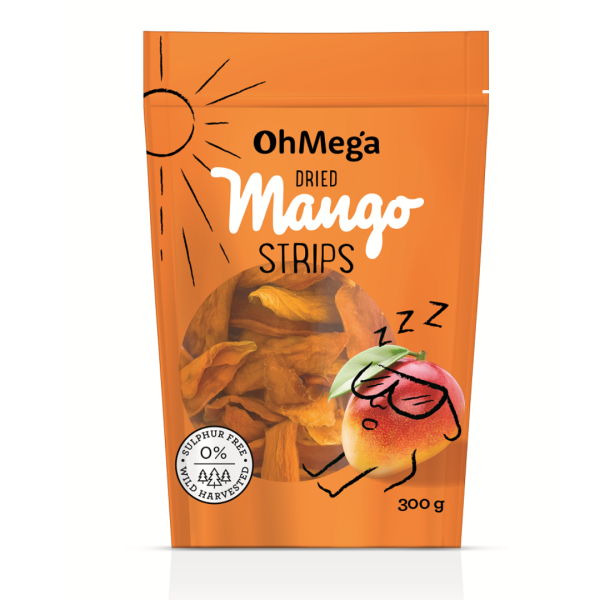 Oh Mega - Dried Mango Strips 300g