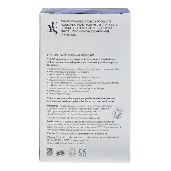 YES - Water Based Lubricant Applicator 6x5ml