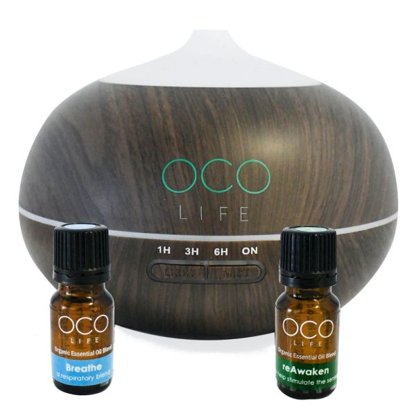 OCO Life - Zen Dark Wood Diffuser with 2 Oils