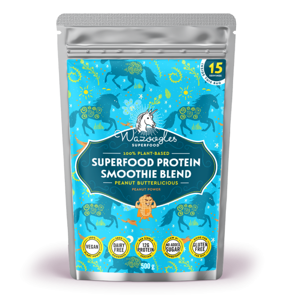Wazoogles - Superfood Protein Blend Peanut Butterlicious 500g