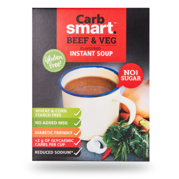 Carbsmart- Instant Soup Beef & Veg 68g