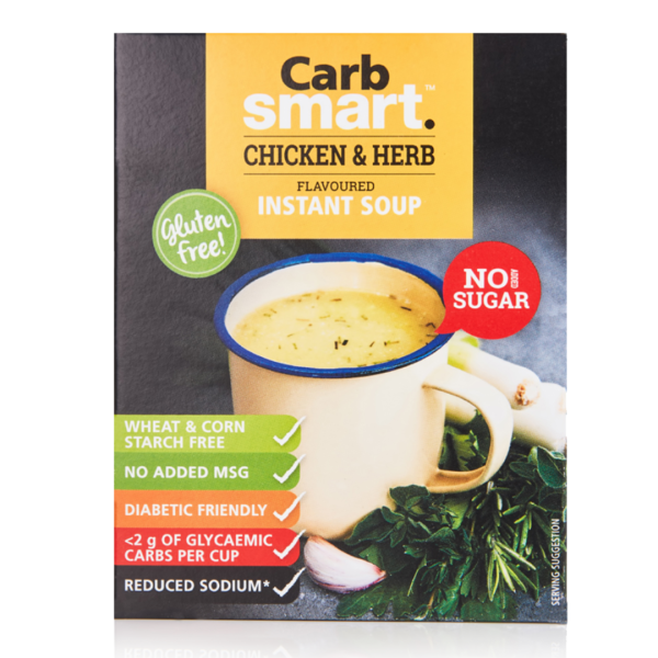 Carbsmart - Instant Soup Chicken & Herb 68g