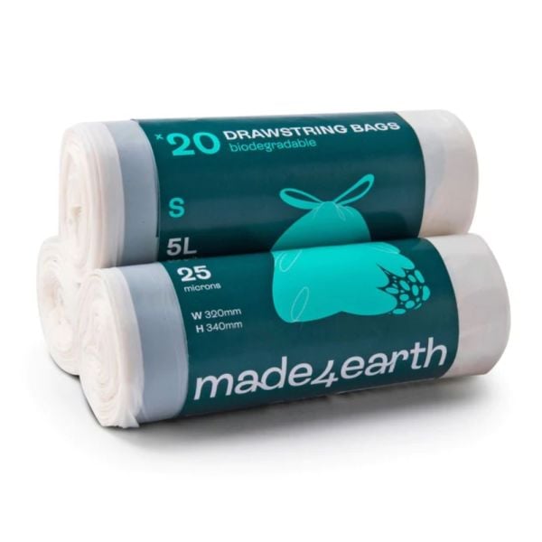Made4earth - Biodegradable Drawstring Bag 2.5L 20s