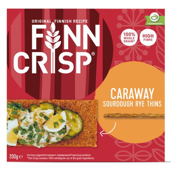 Finn Crisp - Crispbread Caraway 200g