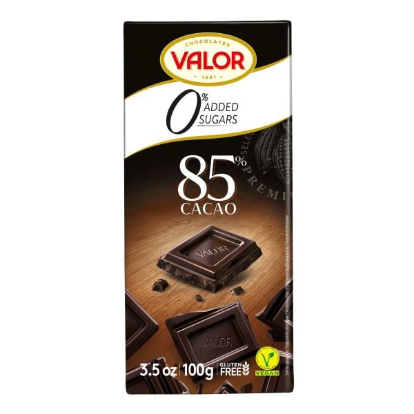 Valor - 85% Dark Choclate Sugar Free 100g