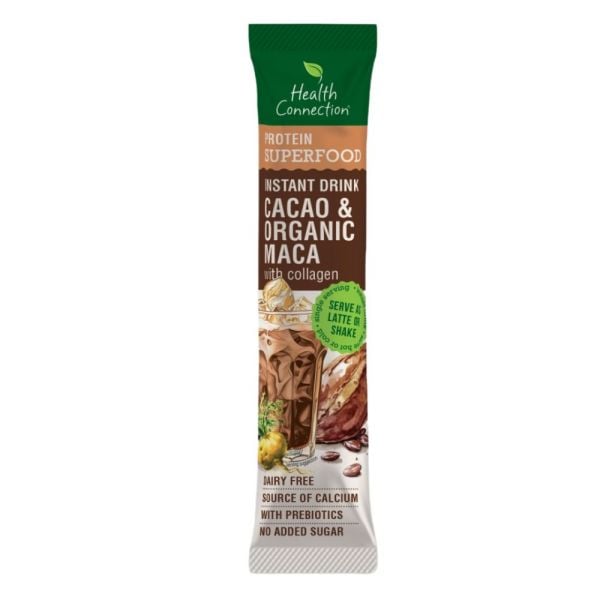 Health Connection - Superfood Instant Drink Cacao &  Organic Maca with Collagen 30g