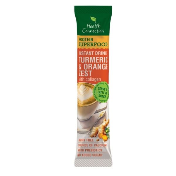 Health Connection - Superfood Instant Drink Turmeric & Orange Zest with Collagen 30g