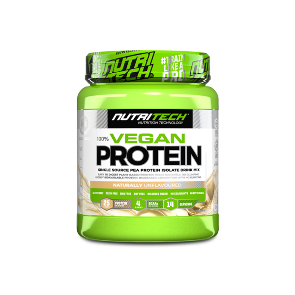 Nutritech Natural 100% Vegan Protein Natural Unflavoured 454g