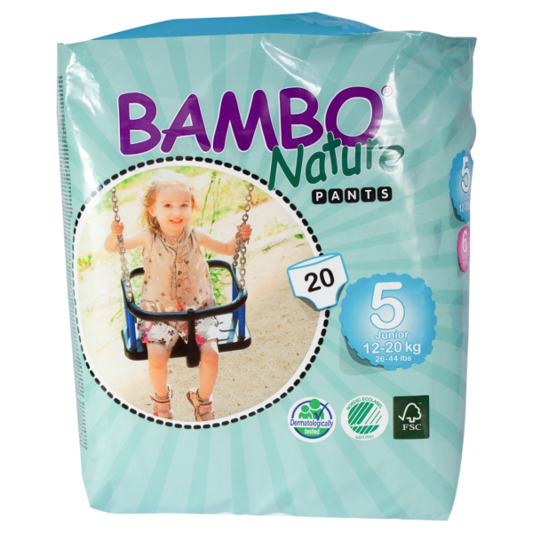 Bambo Nature  Training Pants Size 5  19's