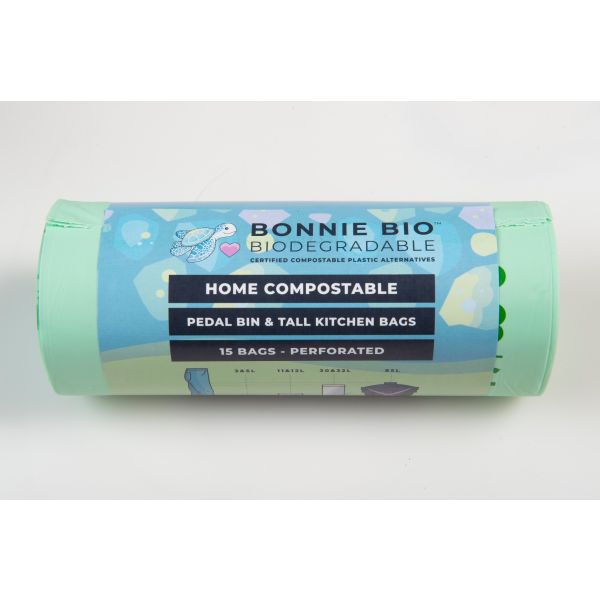 Bonnie Bio Home Compostable Pedal Bin Bags 30-32L 15s
