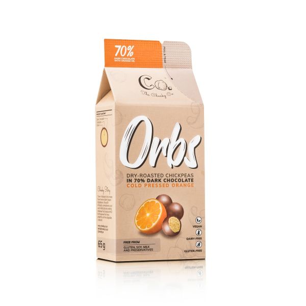 Cheaky Co Orbs 70% Dark Choc & Orange 65g