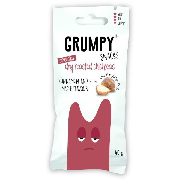 Grumpy Snacks Chickpeas Roasted Cinnamon & Maple 40g
