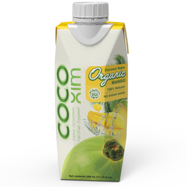 Cocoxim Organic Coconut Water with Mango 330ml