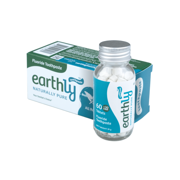 Earthly Toothpaste Tablets All Round Protection 60s + 30 Free
