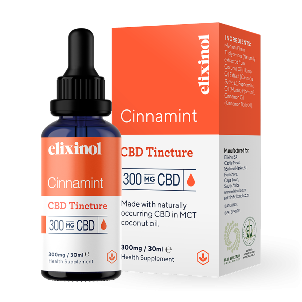 Elixinol Hemp Oil 300mg Cinnamint 30ml