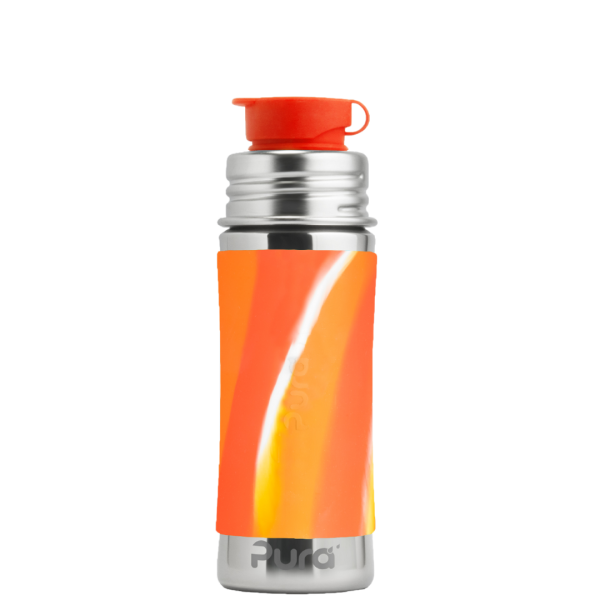 Pura Bottle Orange Swirl 325ml