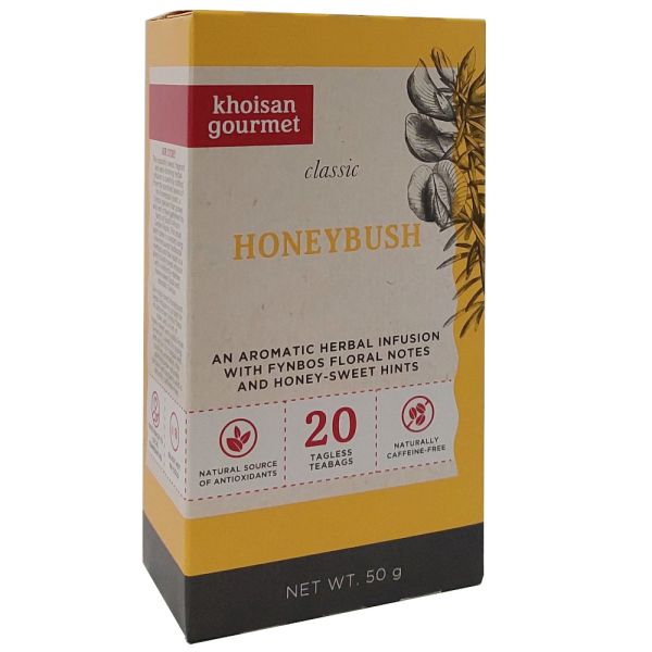 Khoisan Gourmet Honeybush Classic Tagless Tea Bags 20s