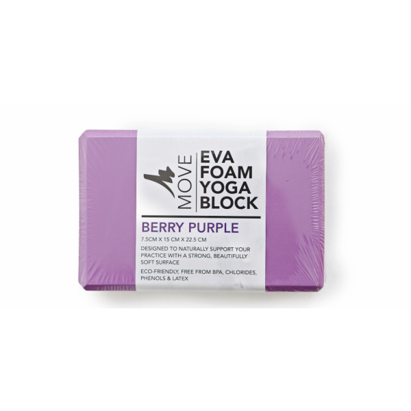 MOVE Eva Yoga Block Berry Purple