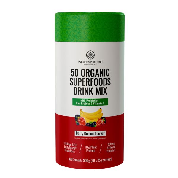 Nature’s Nutrition Super Greens & Reds Berry Banana 500g