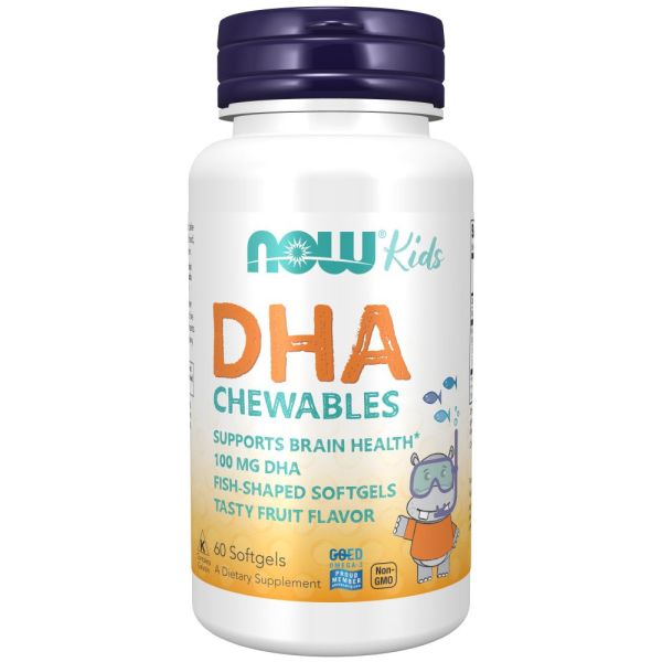 NOW Foods DHA Kids Chewable 60 Softgels